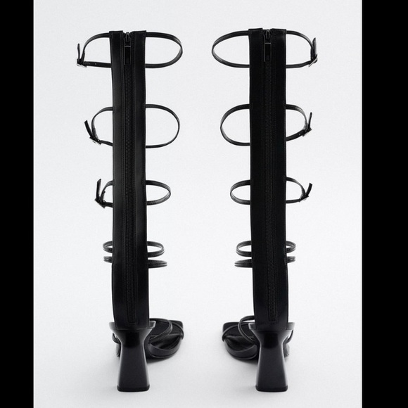 STRAPPY SANDAL HEELS || ZARA || YKCLOSET - Picture 5 of 9